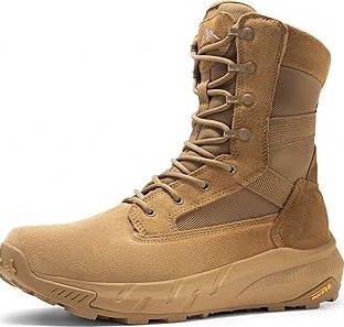 Wide Mens Boots All-Terrain Non-Slip Men's Hiking Boots Mid Height Outdoor Trekking Camping Shoes for Men, Durable Upper, Comfortable & Shock-Absorbing product image