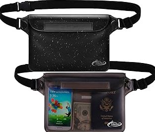 CADONO 2-Pack Waterproof Pouch with Adjustable Waist Strap | Screen Touch Sensitive Dry Bag, Keep Your Phone and Valuables Dry, Perfect for Swimming Kayaking Boating Fishing Beach Diving product image