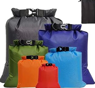 Wise Owl Outfitters Waterproof Dry Bag 3-Pack – Lightweight & Airtight 5L/10L/20L Small & Large Dry Bags for Kayaking, Beach, Travel, Boating, Hiking product image