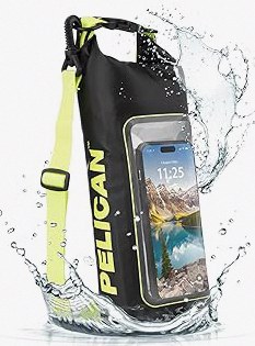 Large Waterproof Phone Pouch, 2Pack Floating Waterproof Bag for iPhone 17 16 15 Pro Max Galaxy S26 S25 S24 Ultra All Phones, Cell Phone Dry Bag for Beach Swimming Rafting Boating (Black + Black) product image