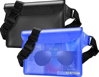 6 Pcs Waterproof Dry Bag 5L, Roll Top Dry Storage Sack with Adjustable Strap for Winter Homeless Kayaking Beach Swimming Camping Boating, Lightweight Backpack for Equipment Electronics product image