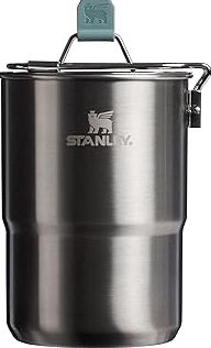 Portable Camping Kitchen Utensil Set-27 Piece Cookware Kit, Stainless Steel Outdoor Cooking and Grilling Utensil Organizer Travel Set Perfect for Travel, Picnics, RVs, Camping, BBQs, Parties and More product image