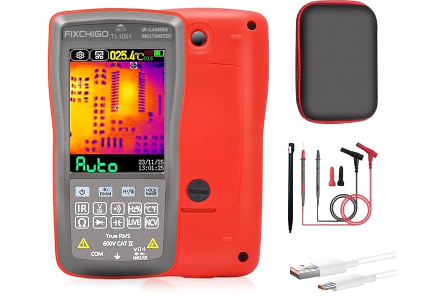 HIKMICRO B10 Thermal Imaging Camera 320 x 240 Super IR with 2MP Visual, 3.2" LCD Screen 256 x 192 IR Resolution Thermal Camera, 25 Hz Refresh Rate, -4°F~1022°F, IP54 product image