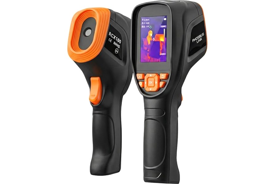 BSIDE Thermal Imaging Camera Multimeter with Macro Lens, 320x320 IR Resolution with 15 Thermal Palettes, 20000 Counts with 3.98" Touch LCD, Measures Cap, AC Clamp, Temp Diode for Electrical Electronic product image