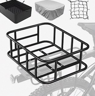 KEMIMOTO Bike Bag Panniers with Rain Cover, 34L Waterproof Bicycle Saddle Bag for Rear Rack Mountain Biking Bags Storage, Ebike Accessories for Commuter Grocery Shopping Travel Carrier, Black product image