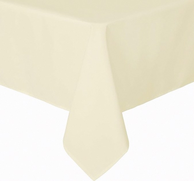 sancua Square Tablecloth - 54 x 54 Inch - Stain and Wrinkle Resistant Washable Polyester Table Cloth, Decorative Fabric Table Cover for Dining Tables, Buffet Parties and Camping, Beige product image