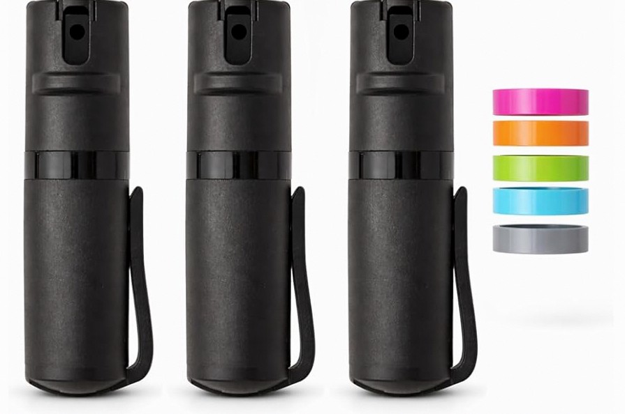 Mace Pepper Spray - Maximum Police Strength OC with UV Dye, Fast Flip Top, Ergonomic Finger Grip, Easy Carry Keychain, 12 Feet Range, 0.42 oz Compact Model, Self Defense Pepper Spray for Women & Men product image