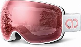 Lamicall Ski Goggles with 3X Anti-Fog - 100% UV Protection, OTG, Gifts for Skiing, Snowboard, Snowmobile, Men, Women product image