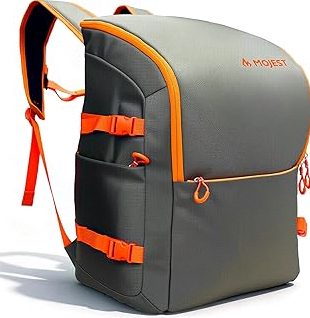 55L Ski Boot Bag Backpack, 6 Pockets, Ergonomic Design, Waterproof Ski Snowboard Boot Bags, Stores Gear Including Jacket, Helmet, Goggles, Gloves & Accessories, Suitable for Downhill Skiing product image