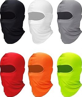 SATINIOR 6 Pcs Ski Mask Cover Balaclava Full Face Mask Summer Face Cover UV Windproof Balaclava for Men Women Outdoor Sports product image