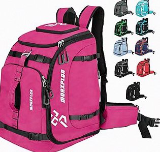 Ski Boot Bag - 65L Padded, Waterproof Ski Travel Backpack for Gear & Accessories product image