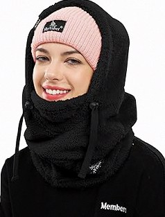 Shy Velvet Balaclava Wind-Resistant Winter Face Mask,Fleece Ski Mask for Men and Women,Warm Face Cover Hat Cap Scarf product image