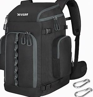 Ski Boot Bag, 65L Durable Travel Backpack, 1680D Nylon Waterproof Snowboard Boot Bag, Skiing and Snowboarding Travel Luggage for Helmet, Goggles, Gloves, Outerwear & Accessories product image