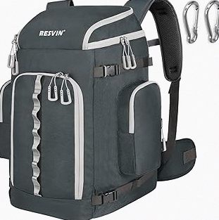 Ski Boot Bag, 65L Durable Travel Backpack, 1680D Nylon Waterproof Snowboard Boot Bag, Skiing and Snowboarding Travel Luggage for Helmet, Goggles, Gloves, Outerwear & Accessories product image