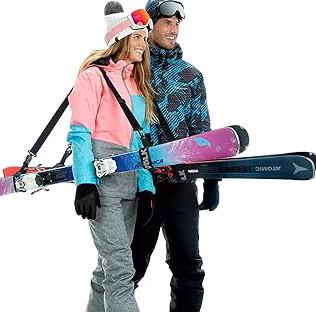Volk Ski Strap and Pole Carrier - 2 Sets per Pack - Skiing Accessory for Easy Transportation of Your Ski Gear - Feel Comfortable Walking to and From the Mountain - Adjustable Size product image