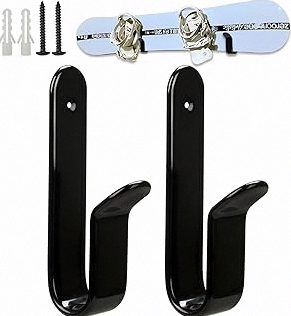 Snowboard Wall Mount Clips, Horizontal Skateboard Wall Mount，Snowboard Display Stand for Room, Garage product image