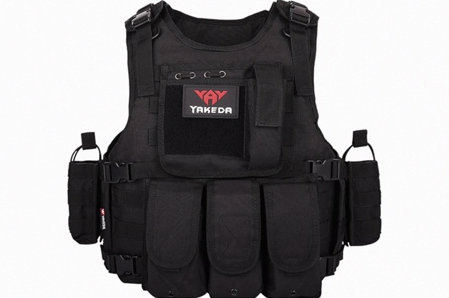 Dotacty Compact Chest Rig with 5.56 & Pistol Magazine Pouch Elastic Radio/Flashlight Holder Tactical Dangler Pouch product image