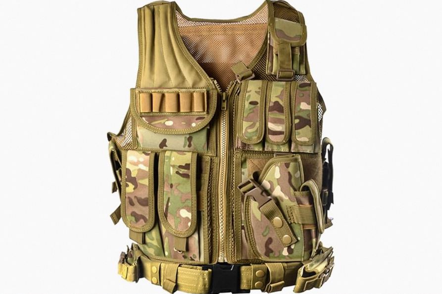 Feyachi TM 20 Magnetic Tactical Vest - Airsoft Vest MOLLE System Multifunctional Quick Release Vests Full Body Adjustable product image