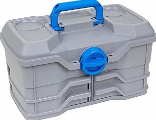 Fishing Lures Kit for Freshwater Bait Tackle Kit for Bass Trout Salmon Fishing Accessories Tackle Box Including Spoon Lures Soft Plastic Worms product image