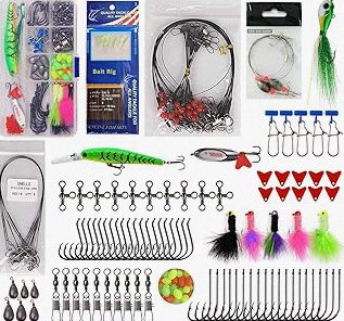 Fishing Tool Kit - Fishing Pliers, Hook Remover, Fish Gripper，Fish Scale, Fish Knife, Saltwater Fishing Gear with Sharpeners, Best Gifts for Men product image