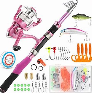 Hungdao 7 Pcs Fishing Backpack with Fishing Tool Kit Fish Gear Pliers Equipment Include Hook Remover Backpack Pliers Kit Scale Gripper Weigh Separator Fish Gifts for Men Women product image