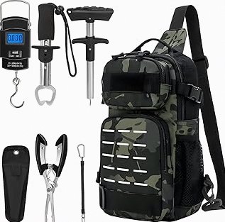 TRUSCEND Fishing Tackle & Accessories Kit, Tackle Box with Tackle Included, Fishing Sinkers Weights Hooks Swivels Snap Leader & Others, Freshwater Bass Fishing Lures Gear Kit, Fishing Gifts for Men product image