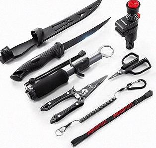 Fishing Accessories Kit, 264/423PCS Fishing Tackle Box with Hooks, Weights, Sinkers for Bass Trout, Gifts for Men,Kids product image