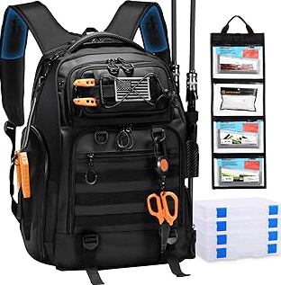 Fishing Lures Bait Tackle Kit Set for Freshwater Trout Bass Fishing, Including Accessories, Fishing Tackle Box, Crankbait, Spoon, Hooks, Fishing Gear and Equipment for Starter Beginner. product image