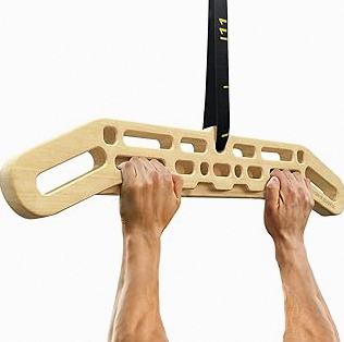 Yes4All Wooden Hang Board/Climbing Board for Doorway - Hand Strengthener Equipment for Training Finger, Grip and Pull Up product image