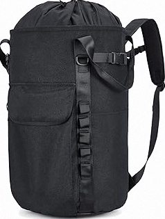 Rhino Valley Climbing Chalk Bag, No Leak Drawstring Chalk Bag with Adjustable Belt, Carabiner Clip and Zippered Pockets Chalk Bag for Rock Climbing, Cross Fit, Weight Lifting & More product image