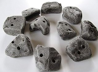 Premium Resin Rock Climbing Holds for Kids & Adults, Large Training Rock Climbing Wall Grips Indoor/Outdoor, Rock-Like Texture Climbing Wall with Mounting Hardware product image