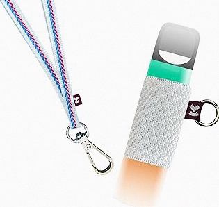 Asthma Inhaler Holder – Lightweight PU Leather Inhaler Case Keychain, Durable & Portable Asthma Keychain Holder for Adults & Kids (Inhaler Not Included) (Blue) product image