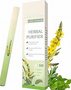 Mullein Diffuser Pen Upgraded with Extracts of Mullein, Thyme and Mint for Cleansing Lungs, Improving Breathing and Oral Air Freshening 600 Uses, 1 Stick, 1 Pack product image