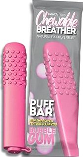 Chewable Breather Puff Bar – Natural Aromatherapy Quit Vaping Aid & Quit Smoking Tool – Nicotine-Free Solution for Craving Relief, Stress Relief Tool, Reusable Silicone Fidget Chew Stick product image