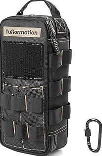 Heavy Duty Small Tool Bag Pouch Portable Utility Organizer Case with Zipper Handle. Perfect for EDC, Motorcycle, Road Bike, Electricians & More product image
