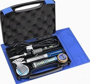 YIHUA 947-V Soldering Iron Kit with 3 LED Lights, Temperature Control, 5 Premium Solder Tips, Desoldering Pump, Indicator & ON/OFF Switch-60 Watts Soldering Iron, Solder Wire, Tip Cleaner, and more. product image