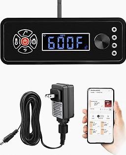 Upgraded Smart WiFi Control Board Kit/Controller (with APP Control) Fit for Masterbuilt Gravity Series 560/800/1050 Digital Charcoal Grills and Smoker MB20041220 with Splash-Proof Power Adapter product image