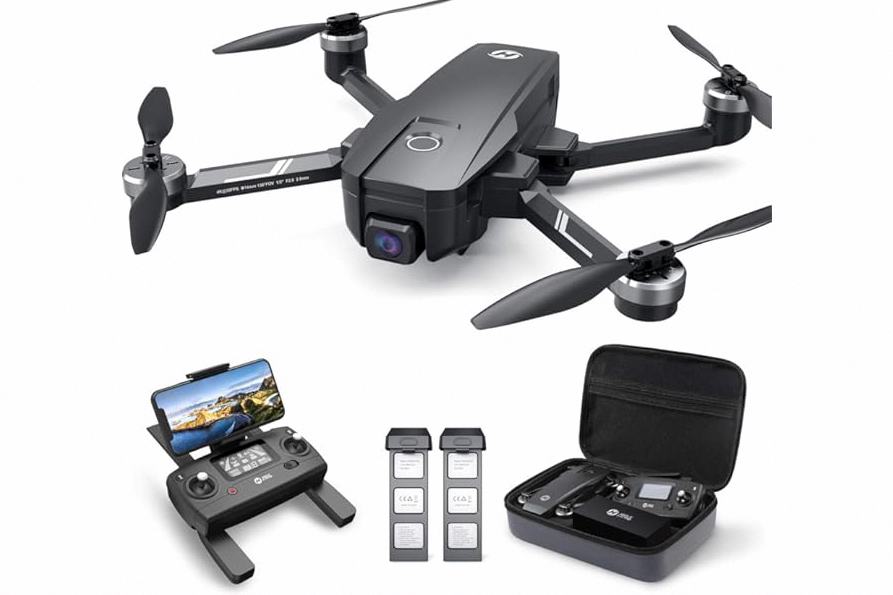 GPS Drones with Camera for Adults 4K, FPV Drone Under 249g with Brushless Motor, GPS Auto Return, Follow Me, Waypoint Flight, Foldable Drone with Gesture Control, 46Mins with 2 Batteries, Black Gray product image