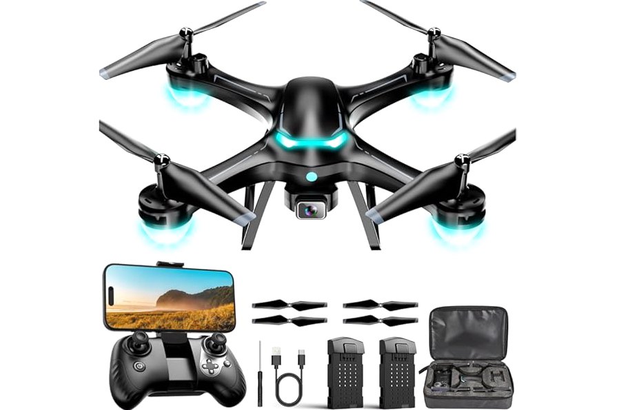Potensic ATOM 2 Fly More Combo with RC PTD 1, Drones with Camera for Adults 4K Video, 8K Photo, 10KM Transmission, 96 Mins Flight, 3-Axis Gimbal, AI Track, Vertical Shooting, AI Night Shot, Under 249g product image