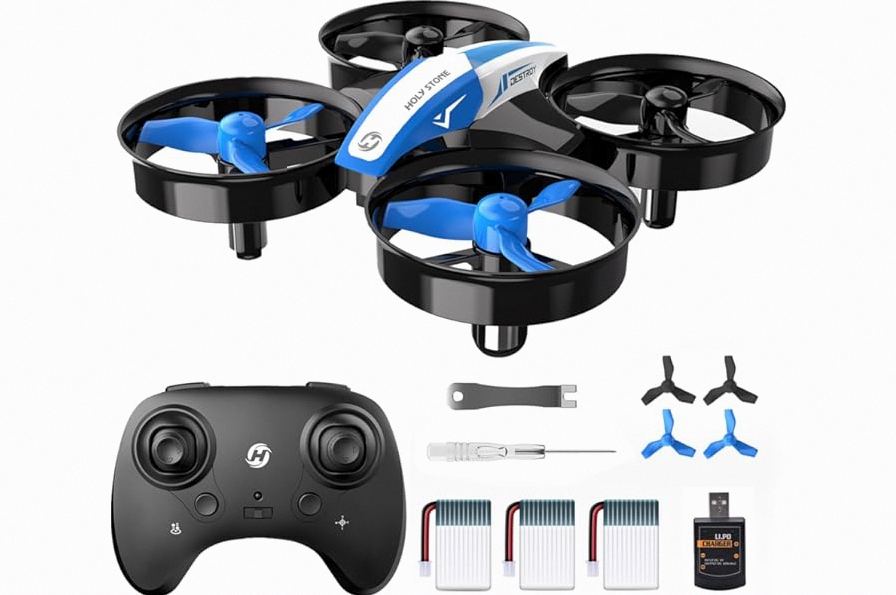 Hand Operated Flying Toy Drone for Kids, 360° Hands Free Motion Sensors Mini Drone with Cool LED Lights, Easy Indoor Small UFO Toy Flying Ball Drone for 6 7 8 9 10+ Year Old Boys and Girls (Blue) product image