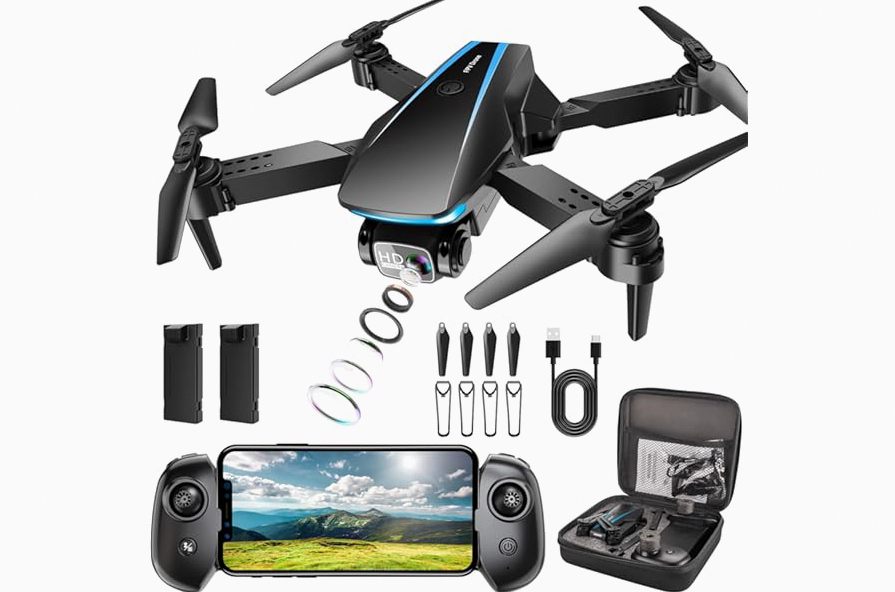 DJI Air 3S Fly More Combo (RC 2 Screen Remote Controller), Drone with 1" CMOS Wide-Angle & Medium Tele Camera for Adults, 4K/60fps, Omnidirectional Sensing & 3 Batteries for Extended Flight Time product image