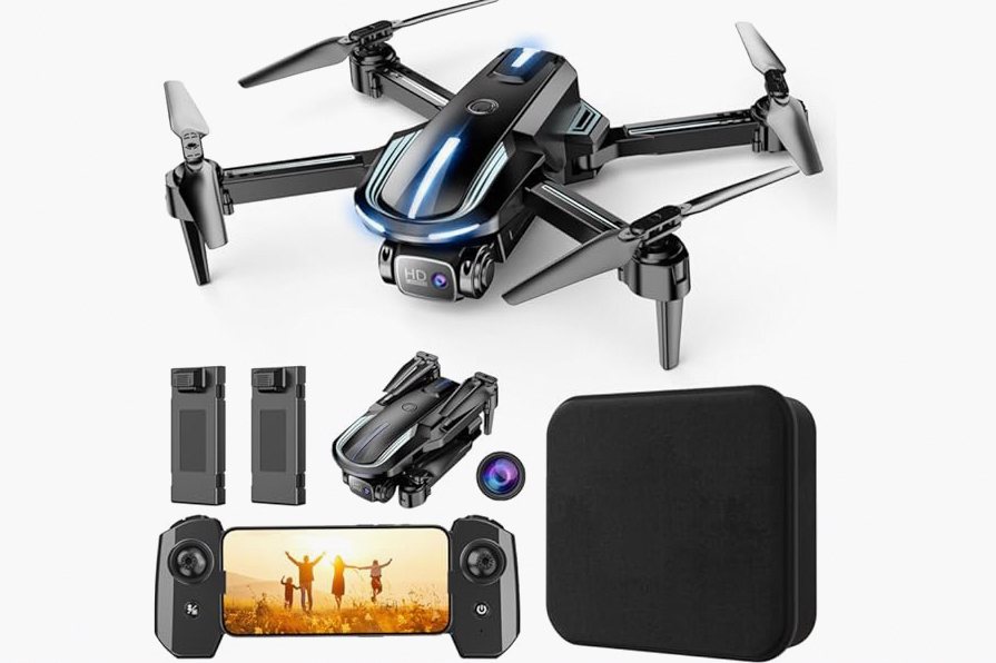 GPS Drone with 4K Camera for Adults, FPV RC Quadcopter, 90-min Flight Time, Auto Return, GPS Follow, Circle Fly, 5-inch LCD Tablet Screen, Brushless Motor, Lightweight Foldable Drone for Beginners product image
