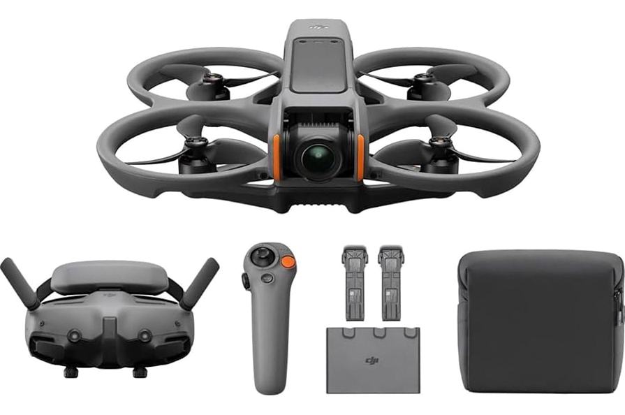 DJI Avata 2 Fly More Combo (3 Batteries), FPV Drones with Camera for Adults 4K, Immersive Experience, One-Push Acrobatics, Built-in Propeller Guard, 155° FOV, Drone Compliant with FAA Remote ID product image