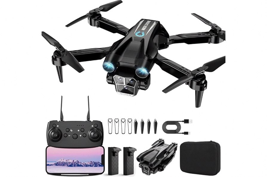 G11PRO 6K Drone with Camera for Adults, 4K/30fps Video, 3-Axis Brushless Gimbal, 70mins Flight Time with 2 Batteries, 10000ft Long Range, FAA compliance, Professional Drone with Auto Return product image