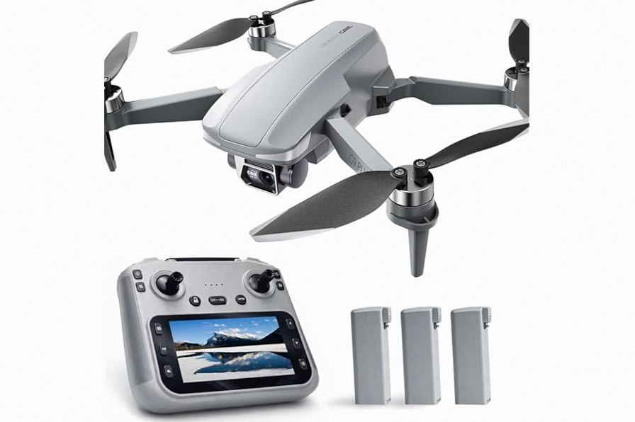 GPS Drones with Camera for Adults 4K, 100-Min Flight Time, 5.7" FPV Screen, Long Range Video Transmission, RC Quadcopter, GPS Follow, Auto Return, Beginner Mode, Foldable RC Drones with 2 Batteries product image