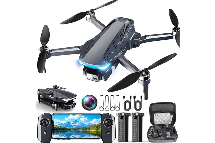 Drones with Camera for Adults 4K, Foldable Beginner Drone with Brushless Motor, Auto Follow, Tap Fly, Circle Fly, One Key Start, Under 249g product image