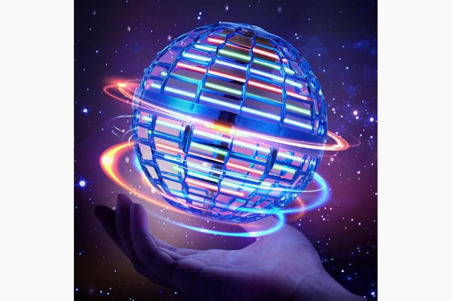 FUNPX LED RC Drone for Kids 6+, Christmas Birthday Gift for Boys & Girls with Remote Batteries, 360° Flip, High Speed Mode, 45 Min Flight Indoor and Outdoor Flying Toy - RoseRed Yellow product image