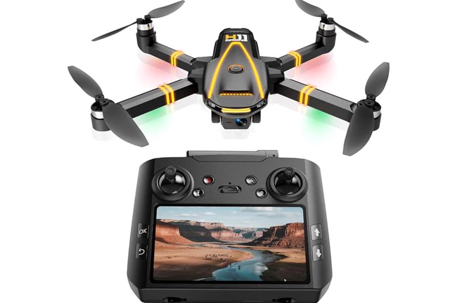 Holy Stone HS175D GPS Drone with 4K Camera for Adults, Under 249g, Foldable RC Quadcopter with Auto Return, 46 Mins Long Flight, Follow Me, Brushless Motor, Circle Fly, Waypoint Fly, Altitude Hold product image