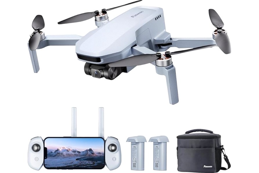 GPS Drone with EIS Camera 4.5" LCD Screen on Controller, FPV Drones Al Track&Orbit Mode with Professional with Auto Return Follow Me for Adult Beginner, GPS Brushless Drone Long Range Circle Fly,Under 249g product image