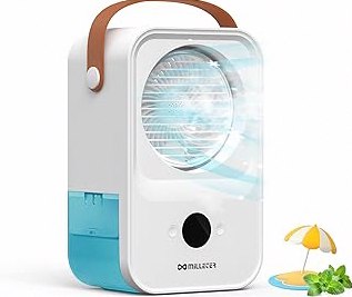 ChillWell 2.0 Evaporative Air Cooler for Room - 4-Speed Mini Portable Swamp Coolers with Humidifier | Indoor Personal Cooling Unit In Bedroom, Home Office, and Camping | USB- Rechargeable, Easy Setup product image